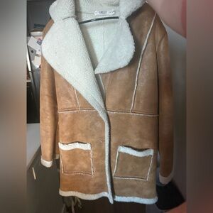 Cozy White Shearling Jacket